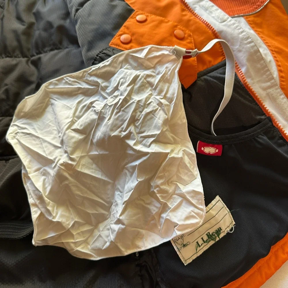 L.L. Bean Kids Orange Insulated Winter Ski Snowboard Jacket L 14-16 Outerwear‎